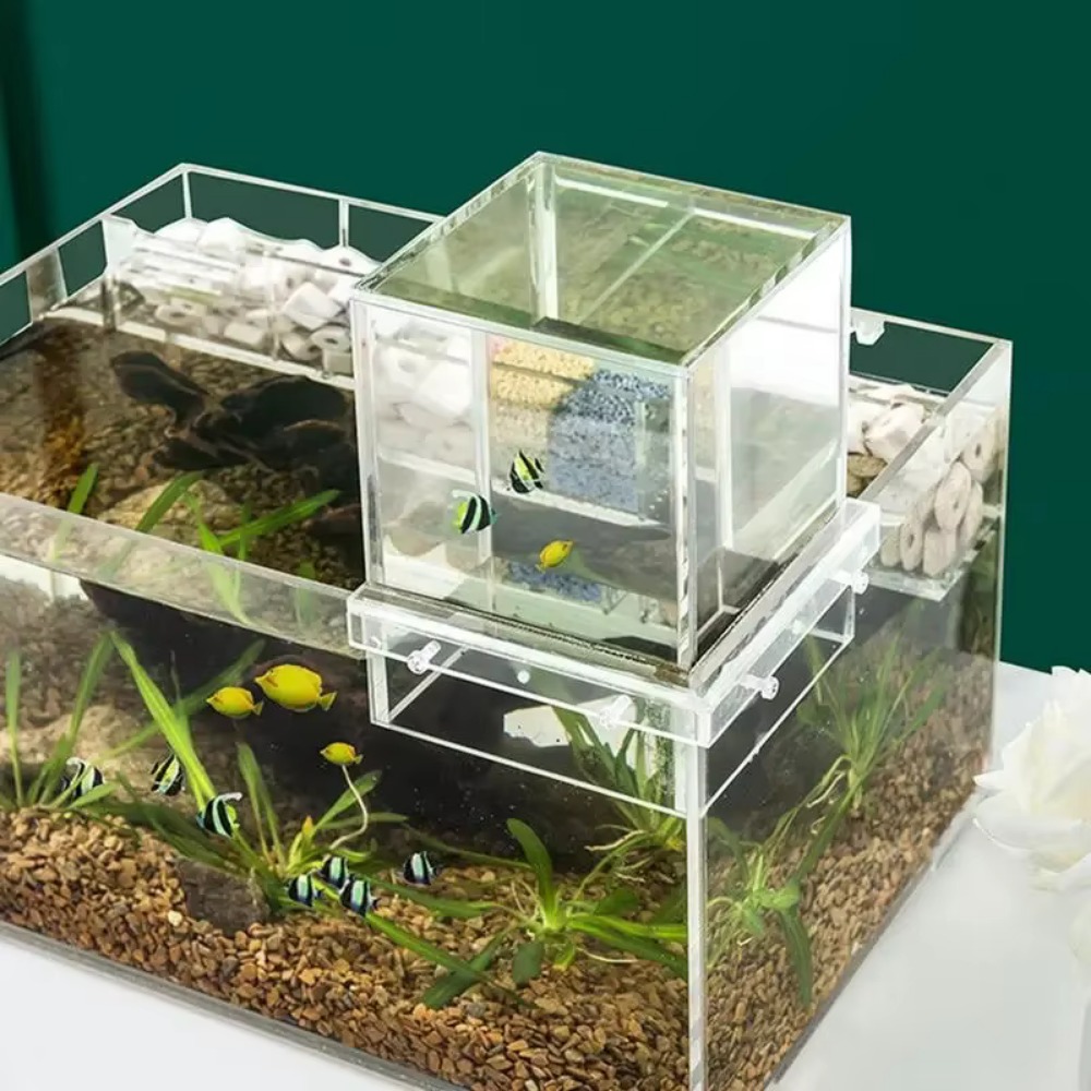 Aquarium Fish Medicine - 景観整備用負圧水槽 ユニークで目を引くアクリル製吊り下げ式水槽 設置が簡単