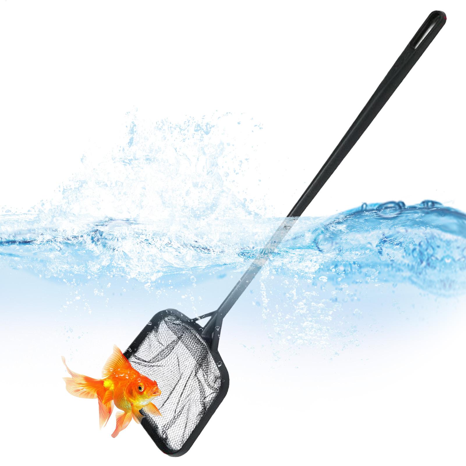 Aquarium Fish Maintenance - プールネット 清掃用 ポータブルプールストレーナーネット 噴水清掃アクセサリー 水槽用ゴミ除去ツール 魚タンク用