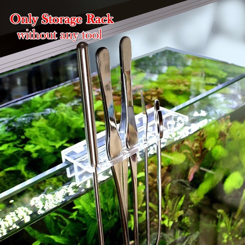 Aquarium Fish Maintenance - 水族館の植物ツールホルダー,新しい1ピース,ピンセット用のアクリル収納ブラケット,スクレーパー,水槽洗浄ツールホルダー