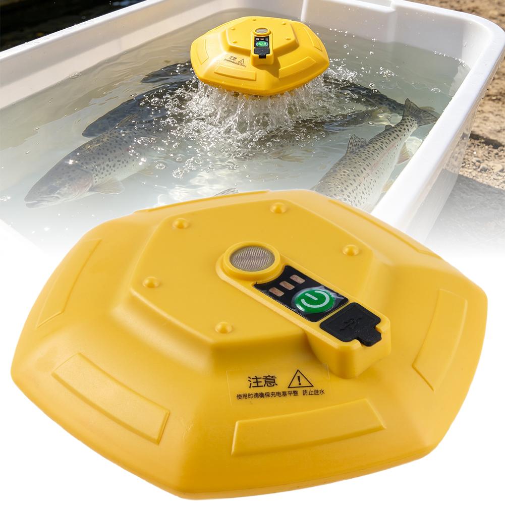 Aquarium Fish Maintenance - ワイヤレス充電式水槽酸素ポンプ、池の魚輸送や屋外釣り用のフローティングポータブル魚タンクエアレーター