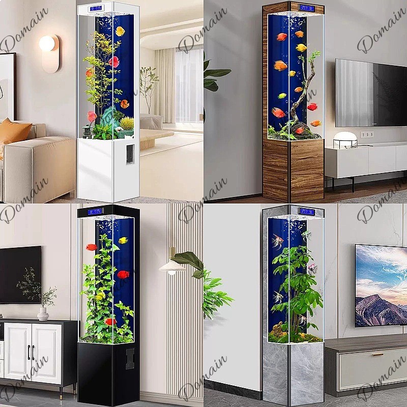 Aquarium Fish Low Maintenance - カスタムシンプルリビングルームエコ水槽低メンテナンス水換え不要小型中型水槽