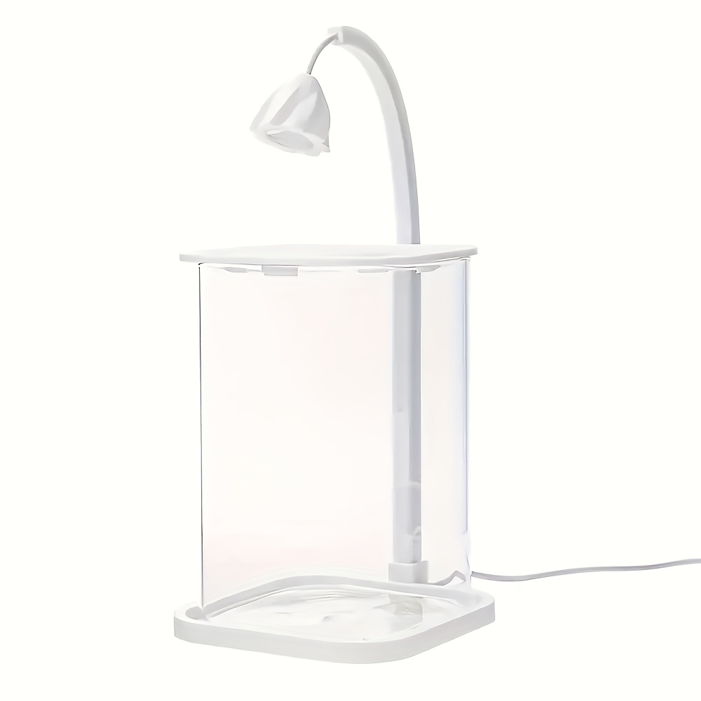 フレームレス蓋付きLED小型水槽、換気穴付き、安全な36V低 - Aquarium Fish Low Maintenance のレビューと価格