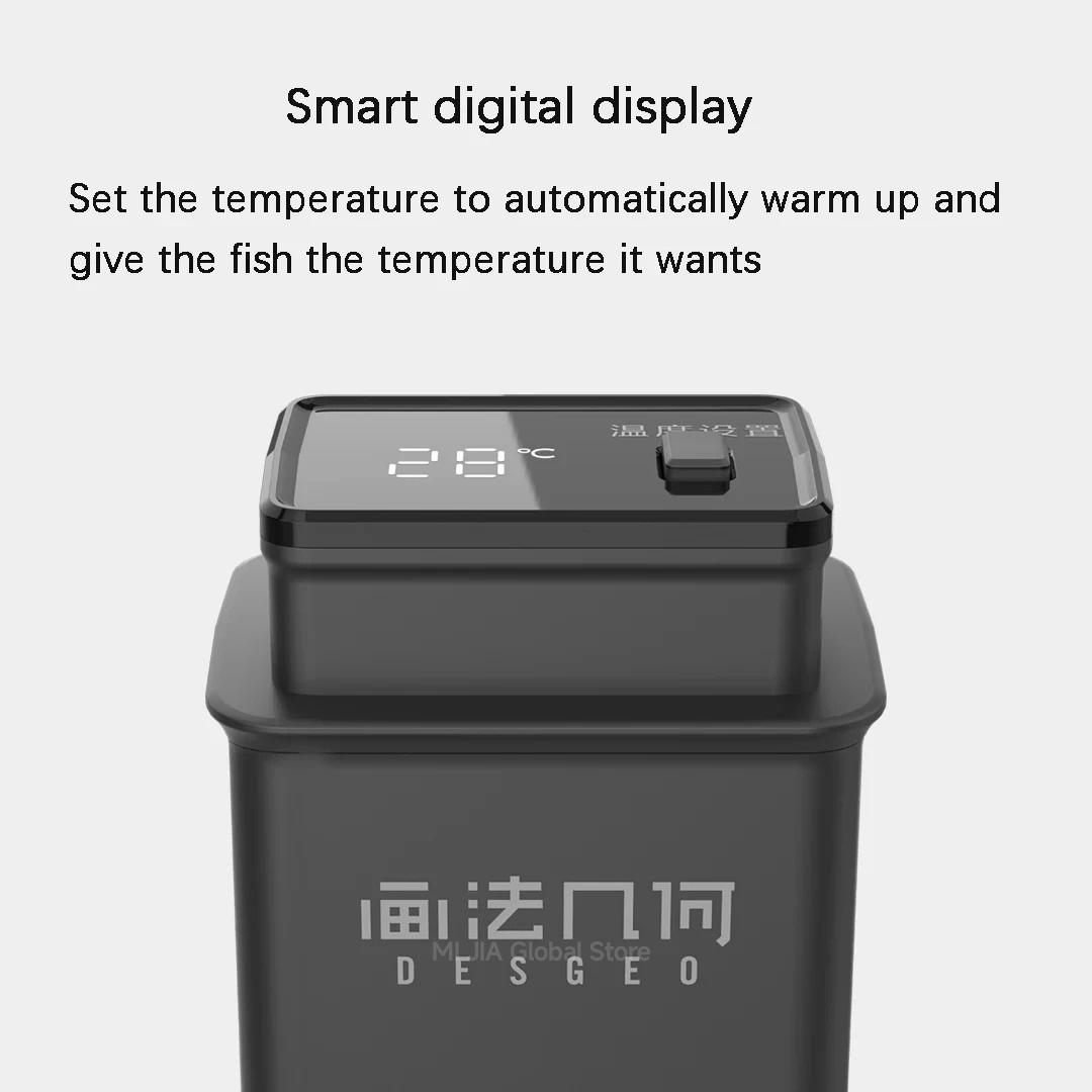 DESGEO 50W スマート水槽ヒーター - アプリ制御、 - Aquarium Fish App のレビューと価格