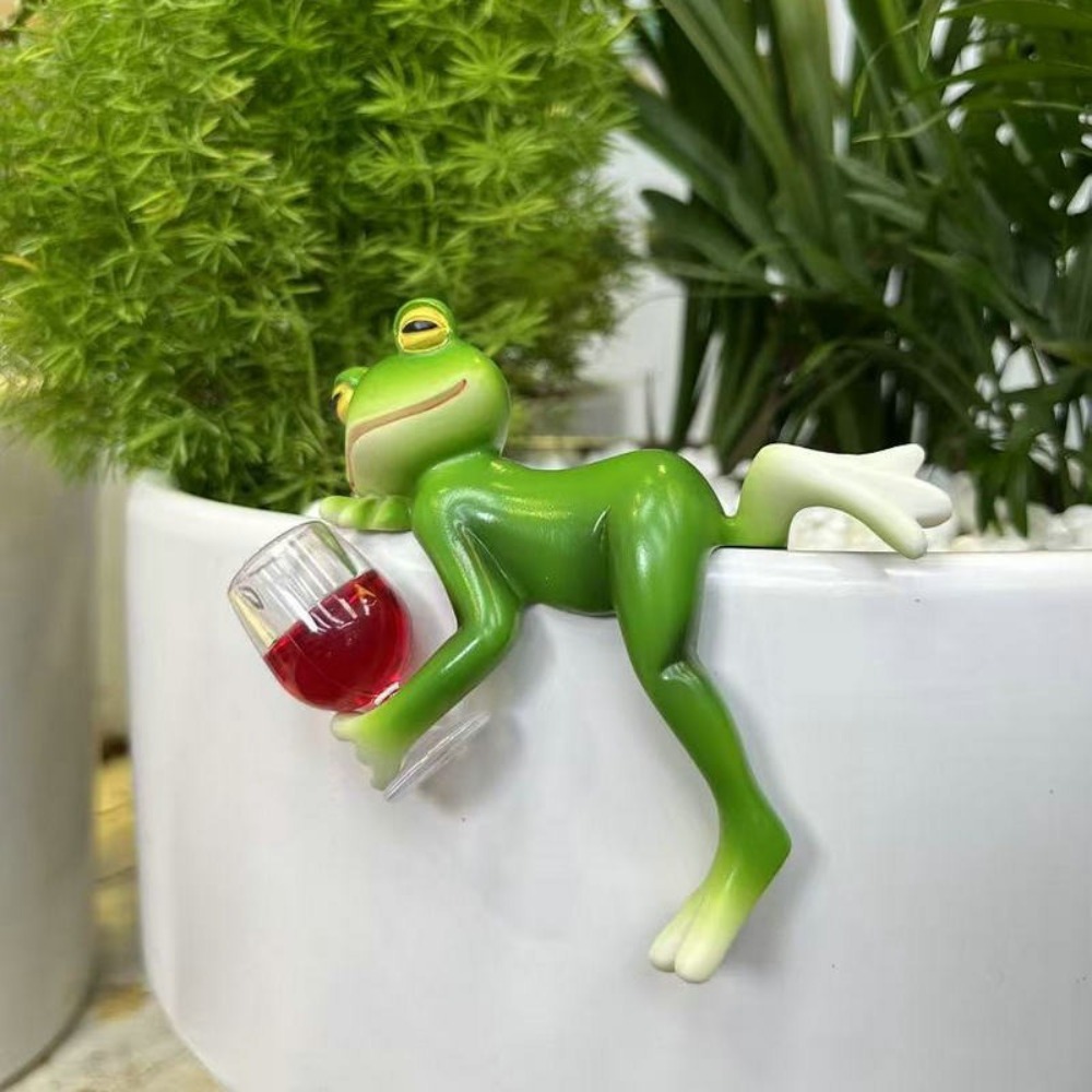 吊り下げ式植木鉢の縁飾りカエル装飾オーナメント樹脂製吊り下げ - Aquarium Fish Pot のレビューと価格