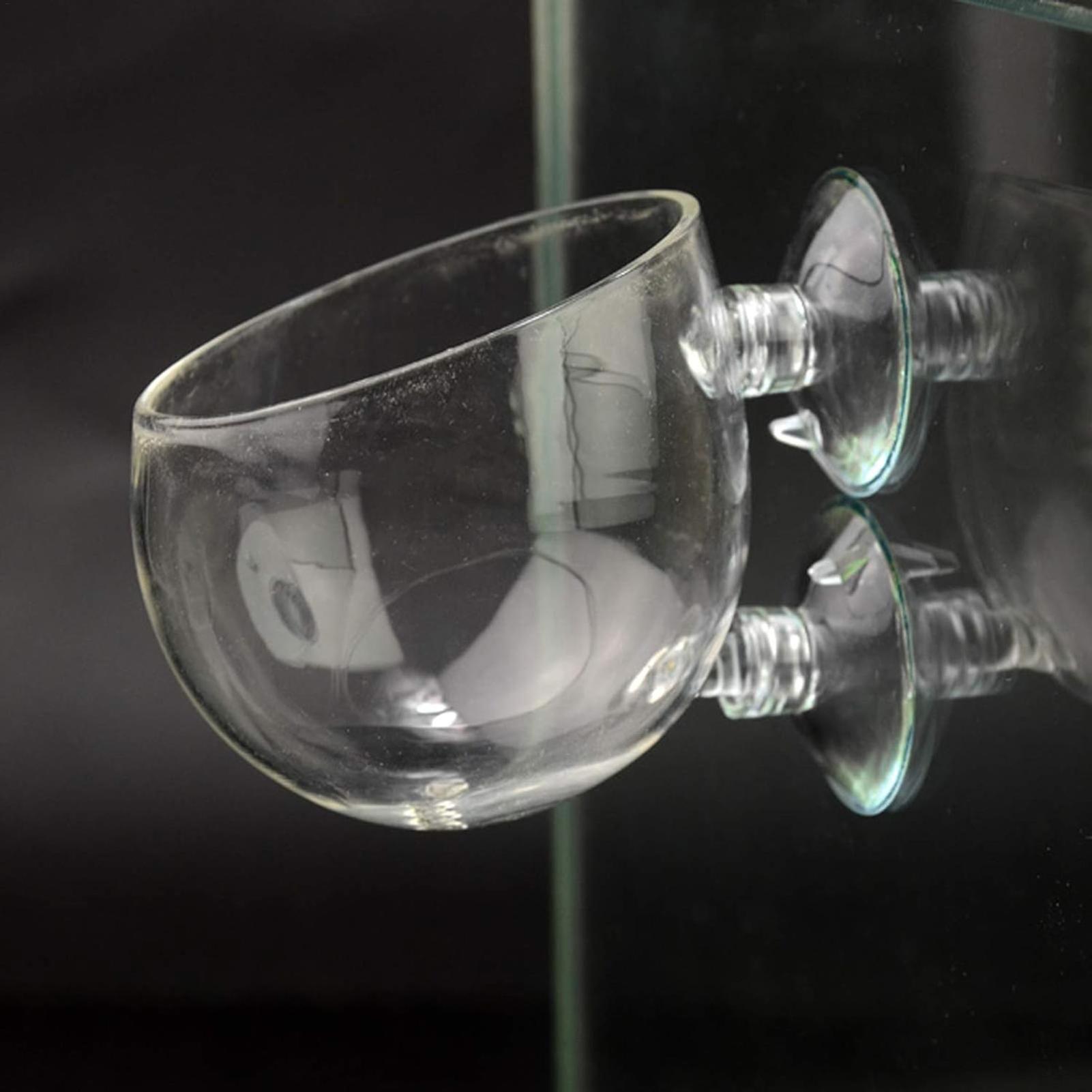 水槽用植物ホルダー ガラス製水草ポット 吸盤付き 生きた植物 - Aquarium Fish Pot のレビューと価格