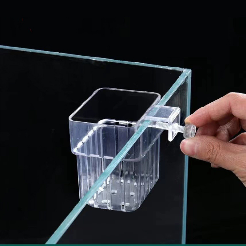 水槽植物ホルダー透明吊り下げポット水槽用水生植物栽培アクアス - Aquarium Fish Pot のレビューと価格