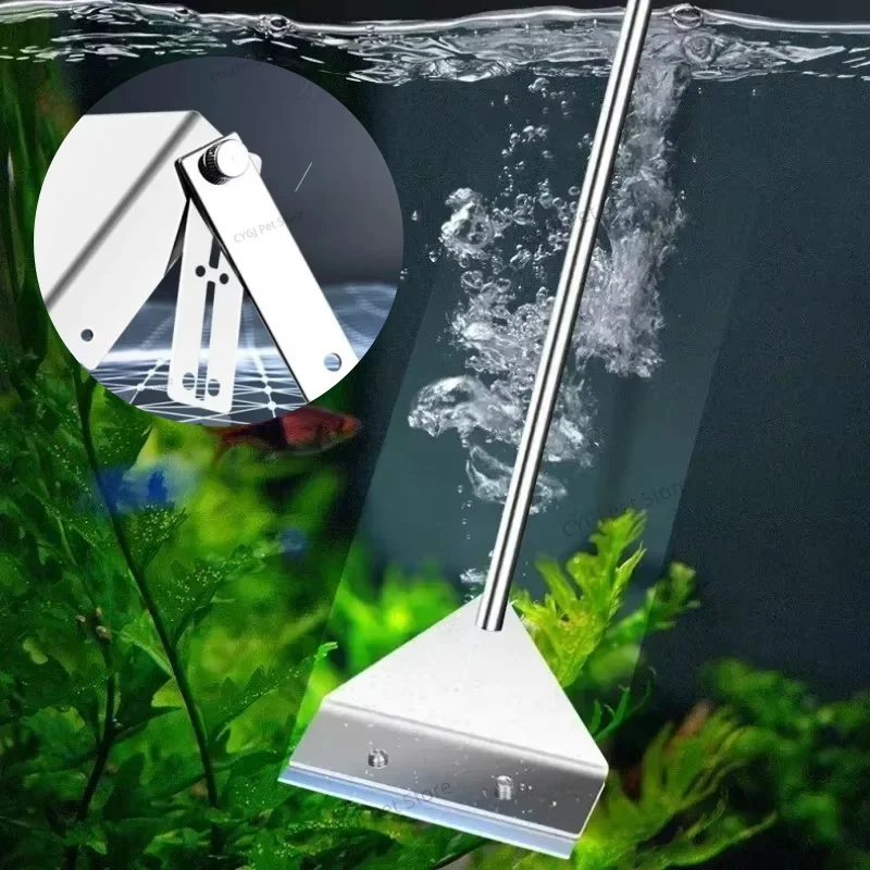 水槽クリーニングツールフラット砂藻類除去デュアルユースガラス - Aquarium Fish Maintenance のレビューと価格