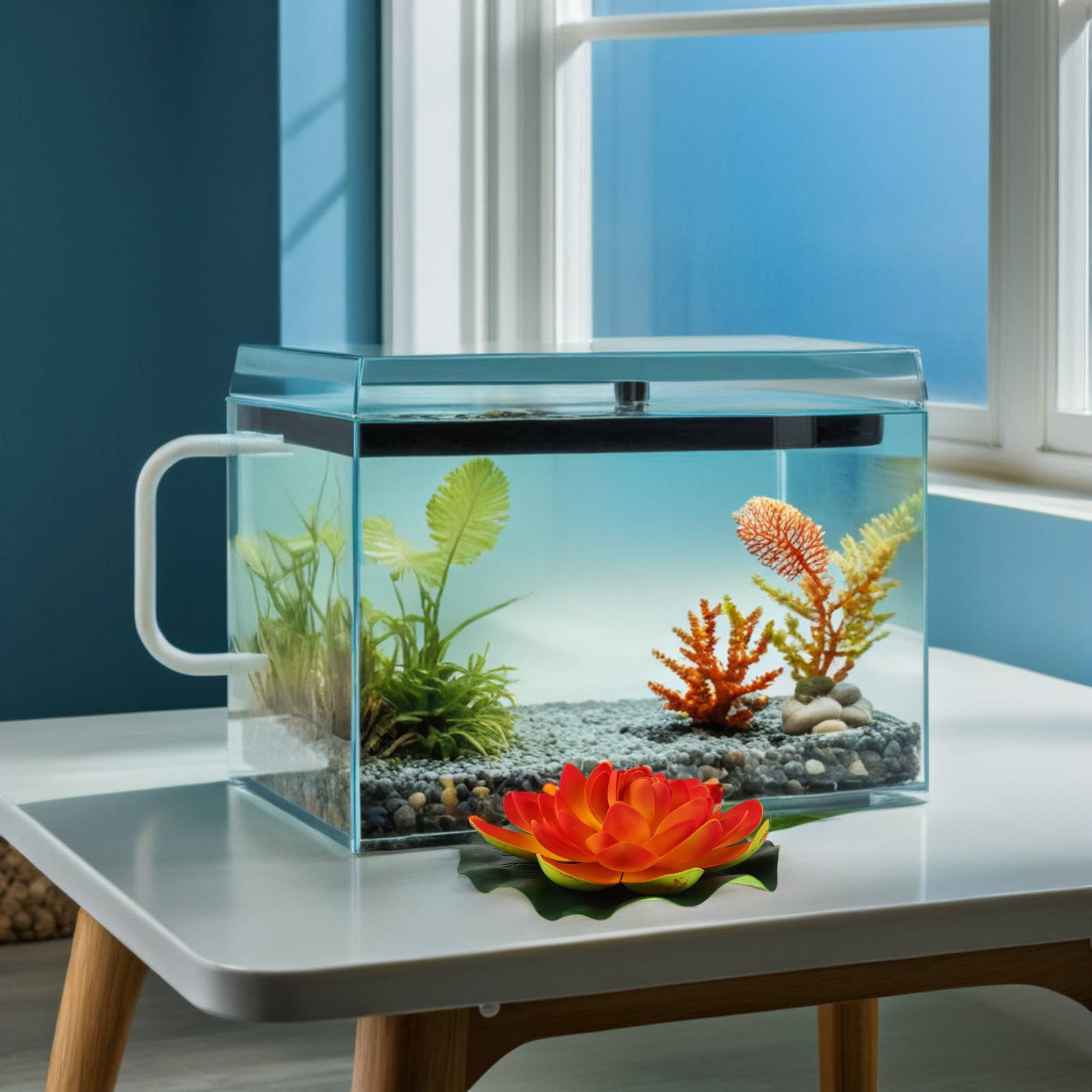 3個入り人工フローティングロータスフラワー、リアルな質感で水 - Aquarium Fish Low Maintenance のレビューと価格
