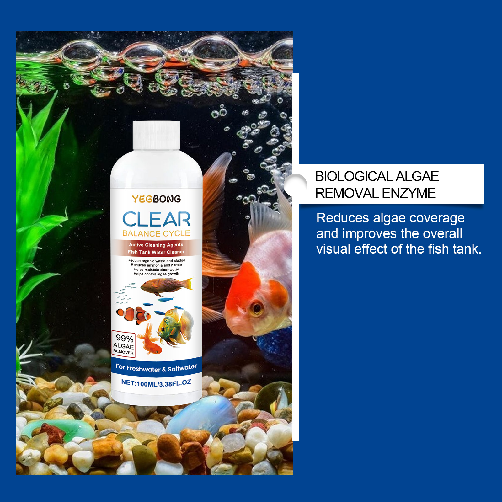 水族館の水精製器 100 ミリリットル淡水海水水槽クリーナー - Aquarium Fish Maintenance のレビューと価格