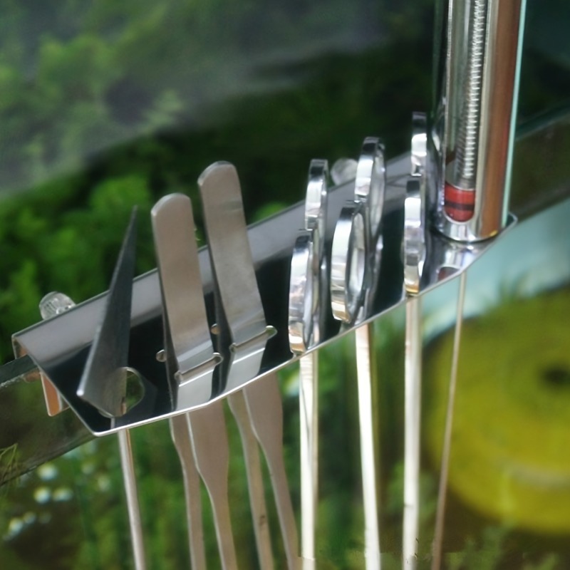 ステンレス製の水族館クリーニングツールホルダー,壁掛け水槽オ - Aquarium Fish Maintenance のレビューと価格