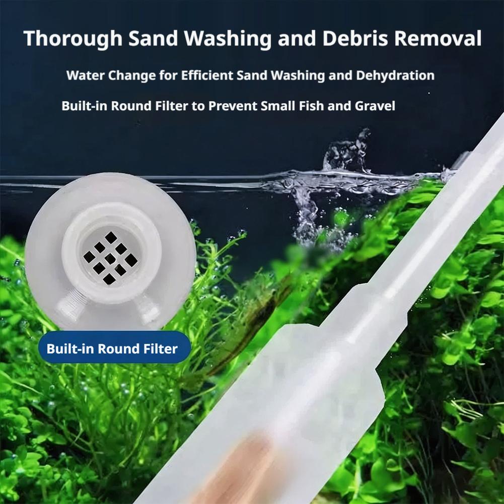 手動式水槽サイフォン魚タンク水交換キット砂利クリーナー砂洗浄 - Aquarium Fish Maintenance のレビューと価格