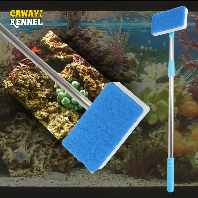 55-95cm 伸縮ハンドル 180 °   調整クリーナー - Aquarium Fish Maintenance のレビューと価格