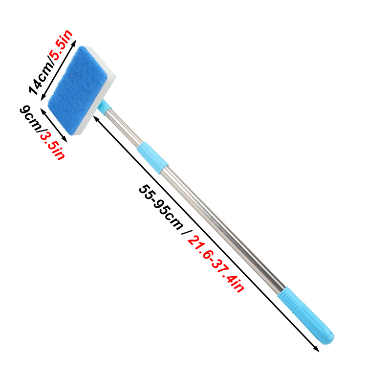 55-95cm 伸縮ハンドル 180 °   調整クリーナー - Aquarium Fish Maintenance のレビューと価格