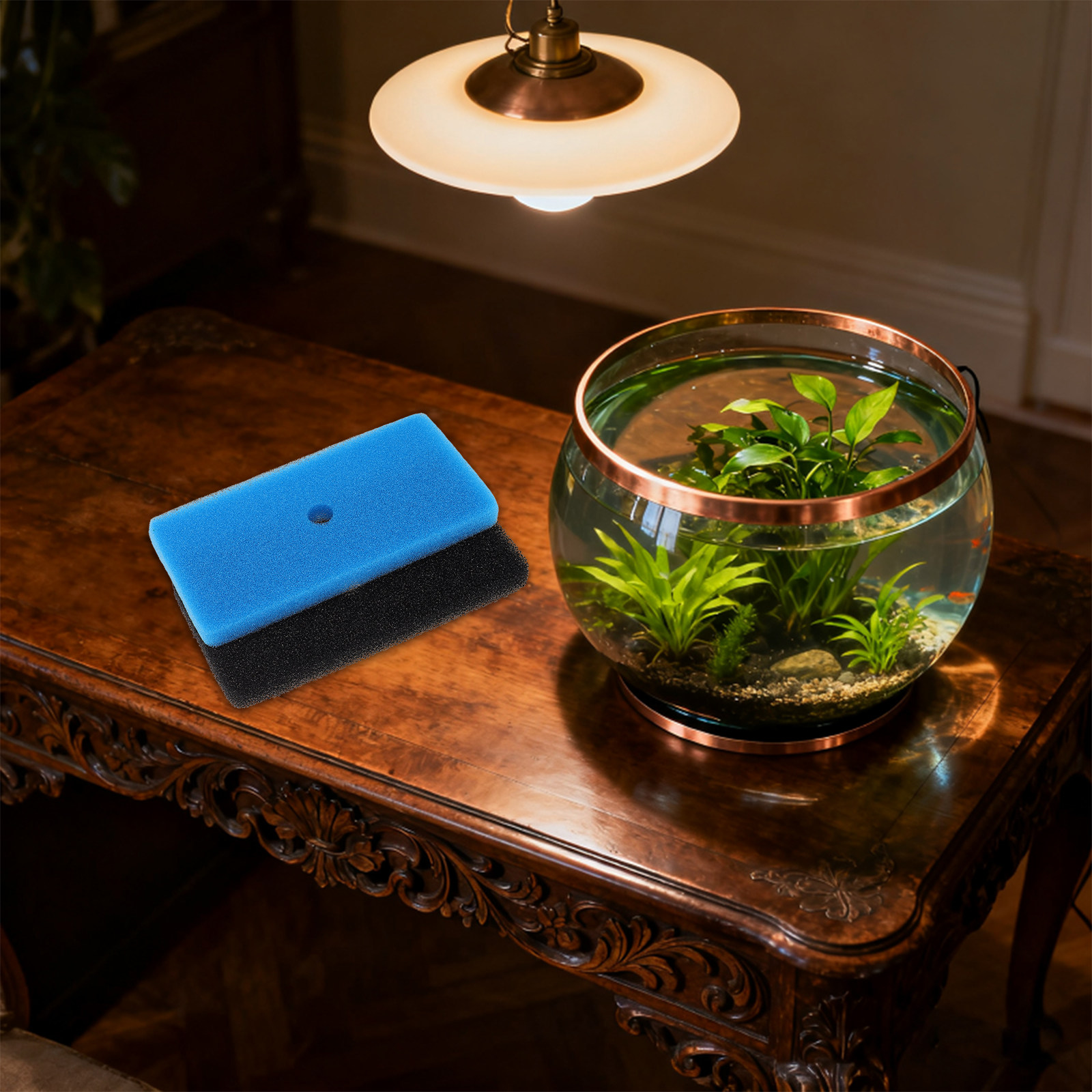 2個入り池用スキマーフィルターパッド 再利用可能な高密度スポ - Aquarium Fish Tank のレビューと価格