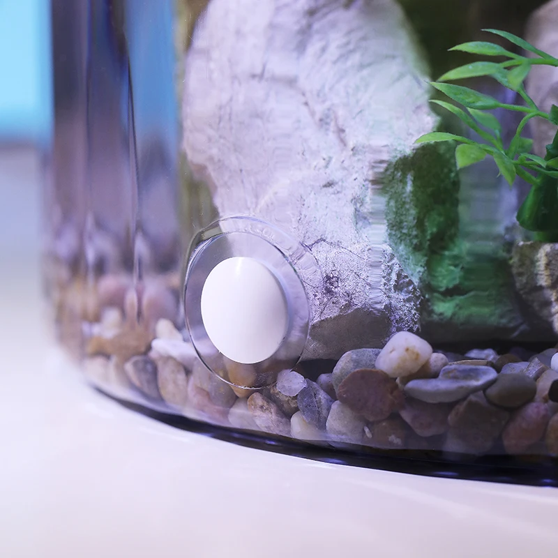 コンパクトな丸型金魚鉢 - 酸素供給と流水エコサイクルを備え - Aquarium Fish Low Maintenance のレビューと価格