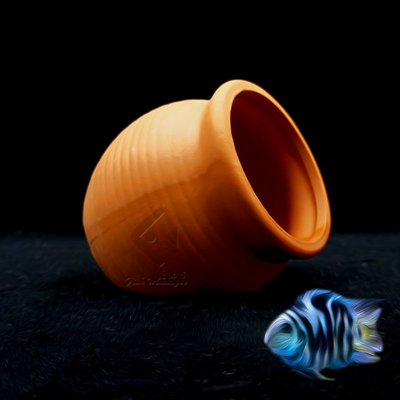 ミニセラミック水族館,水槽,エビ,麻,粘土,造園,装飾品 - Aquarium Fish Pot のレビューと価格