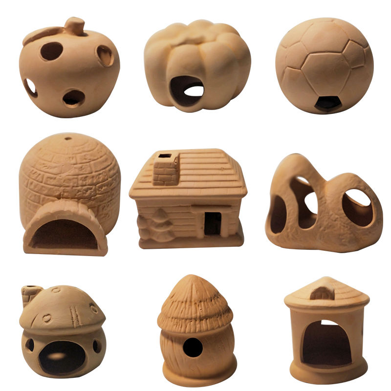 ミニセラミック水族館,水槽,エビ,麻,粘土,造園,装飾品 - Aquarium Fish Pot のレビューと価格