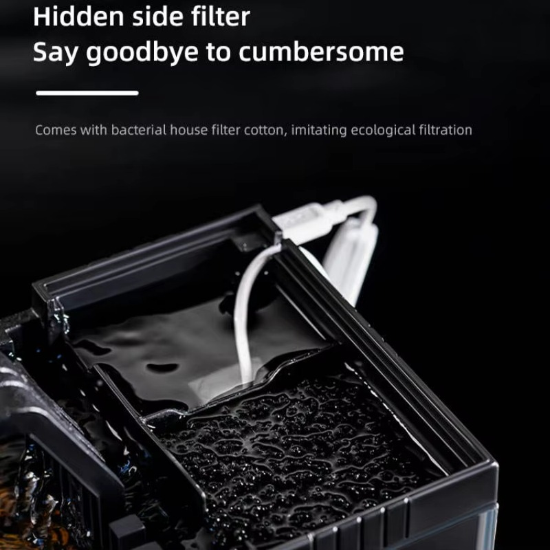 南米風水槽 - サイドフィルターと内蔵ライト付き小型卓上水槽 - Aquarium Fish Low Maintenance のレビューと価格