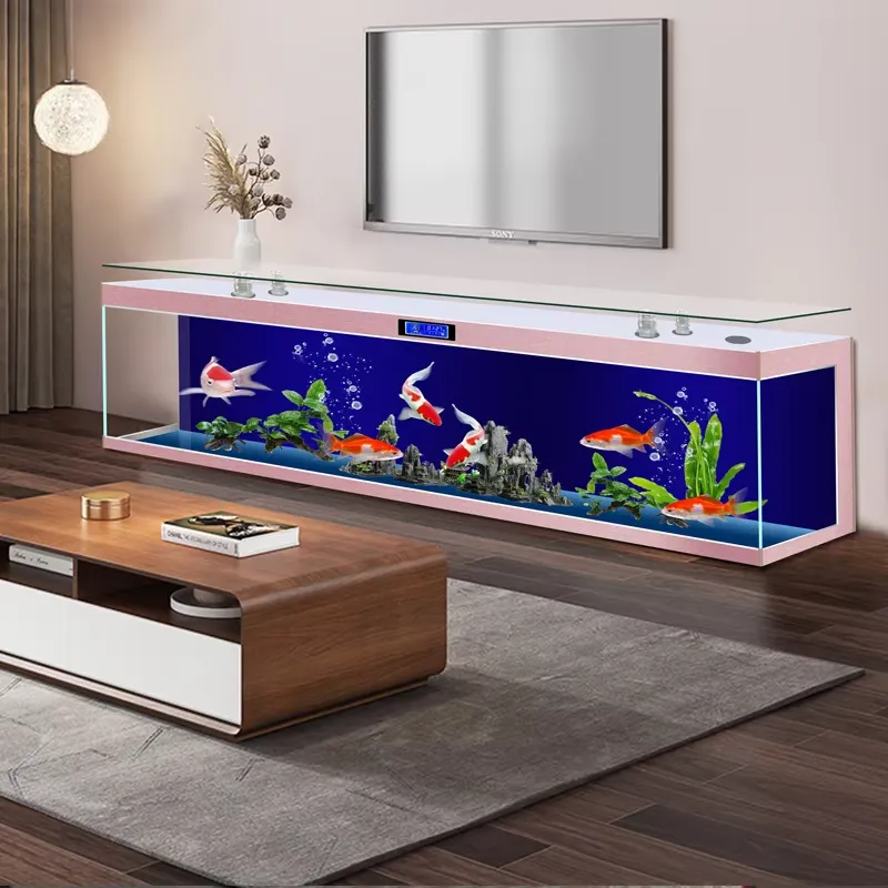 正方形テレビ台付き水槽 大型 床置き 低メンテナンス 水換え - Aquarium Fish Low Maintenance のレビューと価格